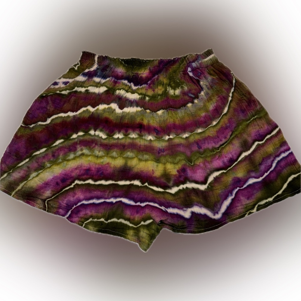Hand Dyed Tie-Dye Earth Tone Shorts